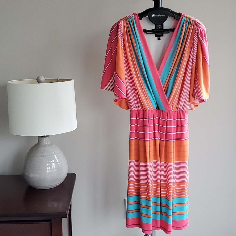 JAX Colorful Striped Dress
